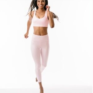 Zyia Active Pink Leopard Unicorn Hi-Rise 7/8 Leggings Size M